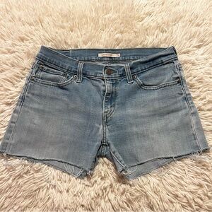 Levi’s 601 Pin Skinny Cut-Off Blue Jean Shorts Size 31